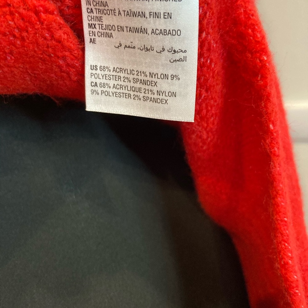 NWT Women’s Red Sweater, Classic Top, Plus Size, New, Turtleneck - Picture 9 of 9
